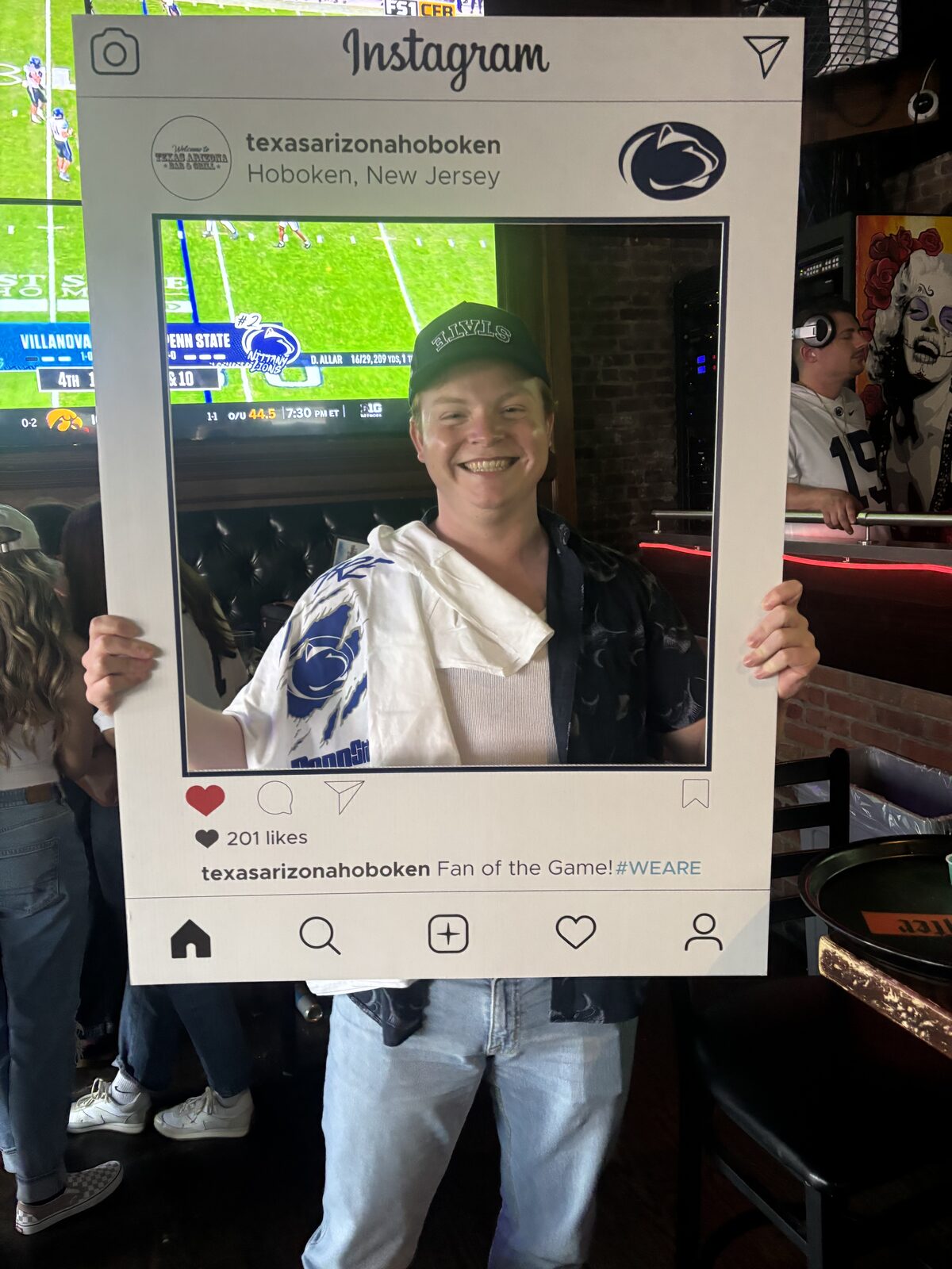 Penn State fan at Texas Arizona on game day